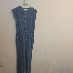 Cat & Jack Denim Blue Jumpsuit